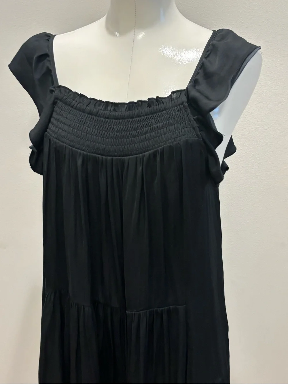 Free People Intimately Want Your Love Slip Dress Black XSmall